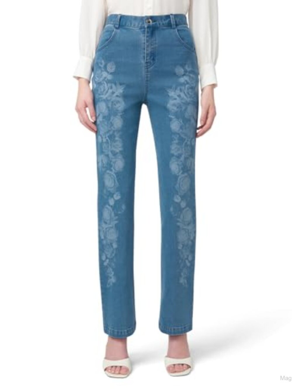 HUE Ultra Soft High Waist Denim Leggings Bootcut